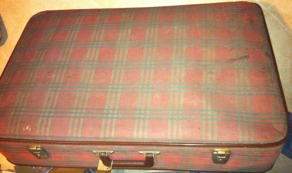 Mala de Viagem Xadrês - Vintage