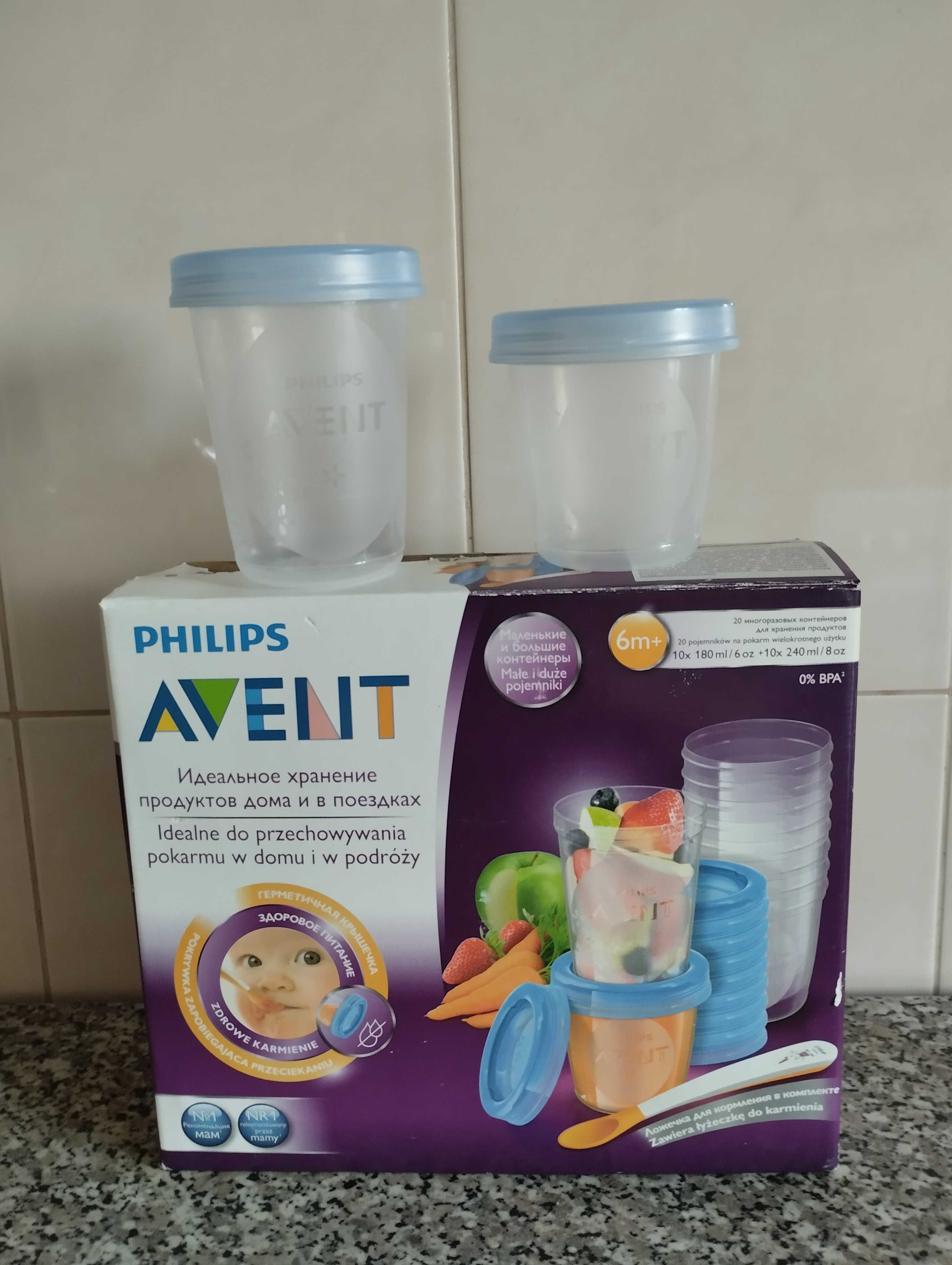 Контейнеры Phillips avent 10 шт, 240+180 мл