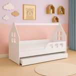 Łóżko dziecięce DOMEK PODWÓJNE 160x80  z funkcją spania+ 2 materace