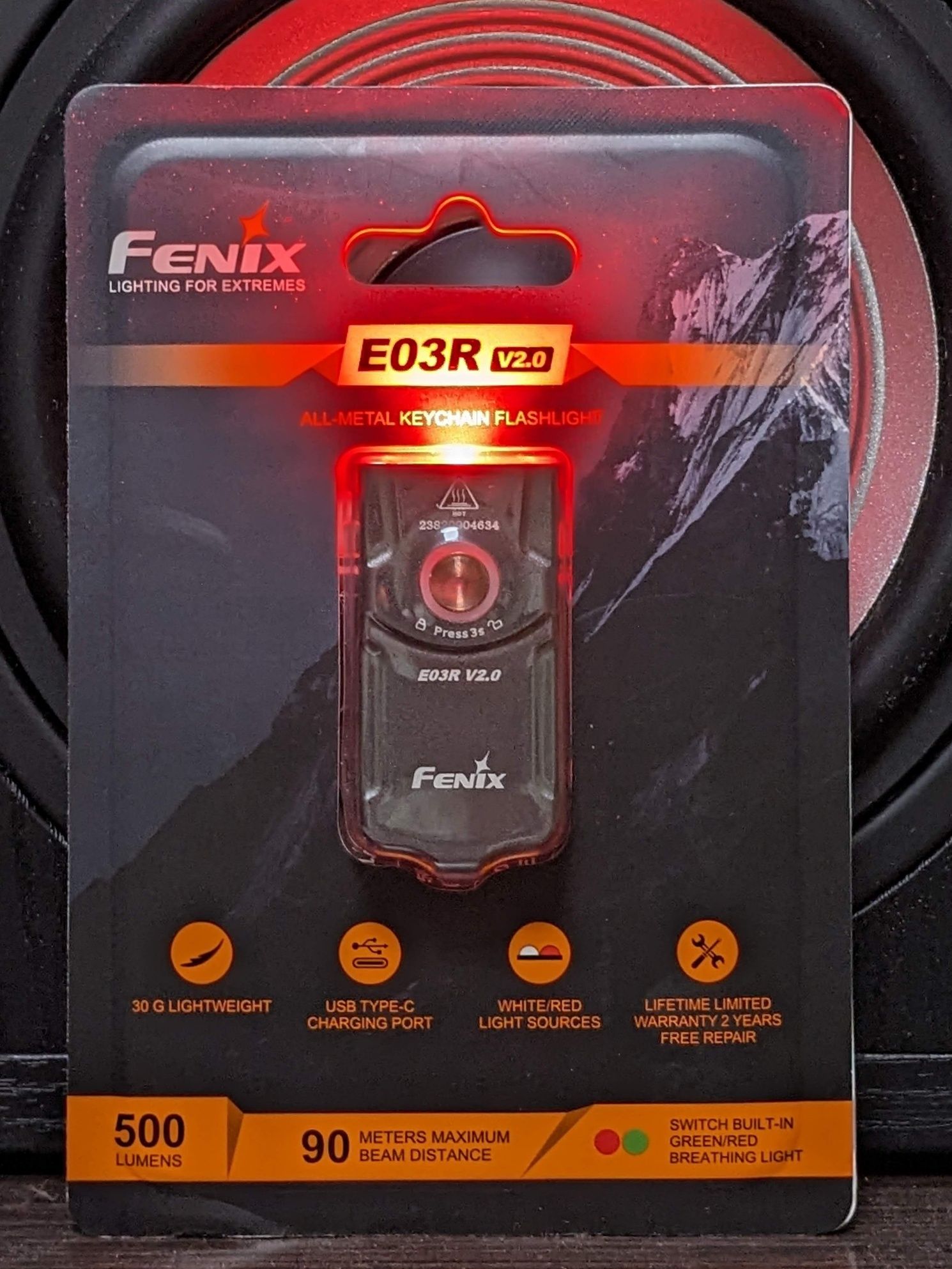 EDC Fenix e03r v2.0 500lumens