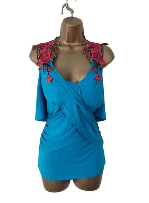 Sheilay Top Vintage w stylu odkryte ramiona XL