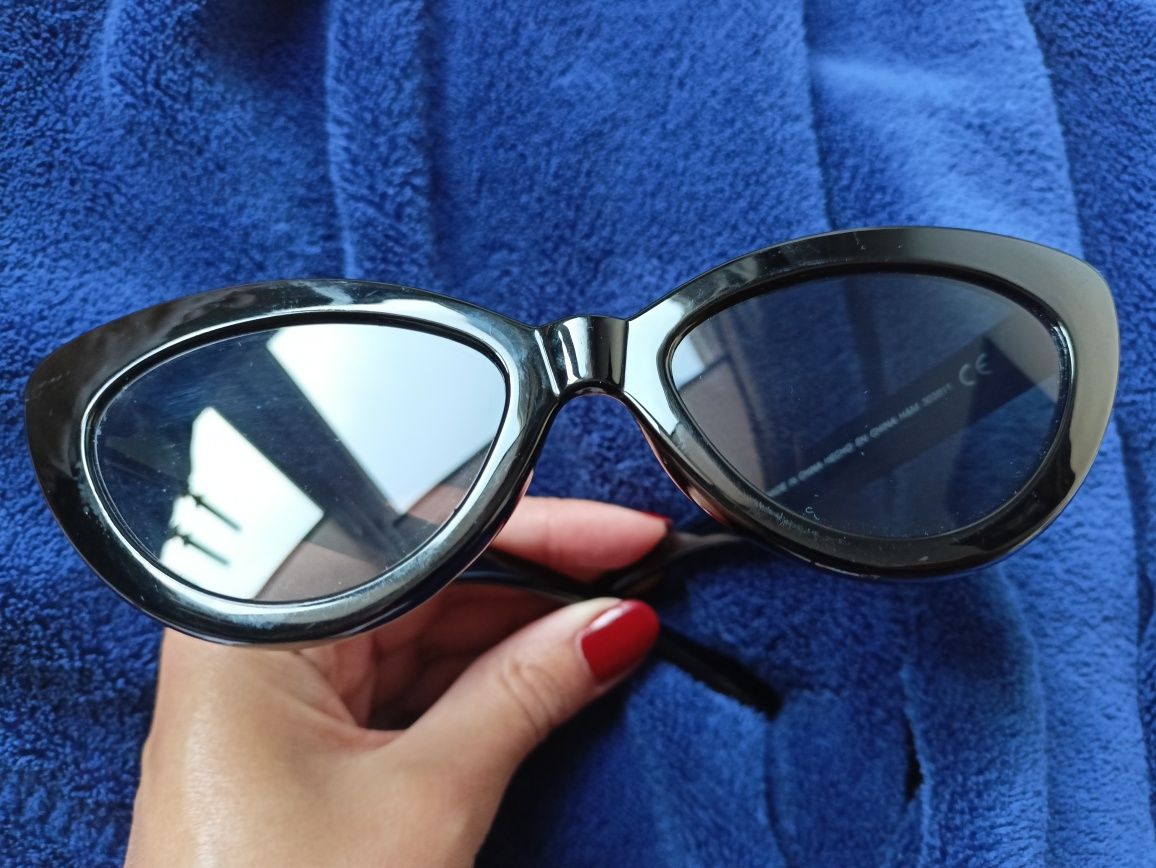 Kocie okulary przeciwsłoneczne vintage retro