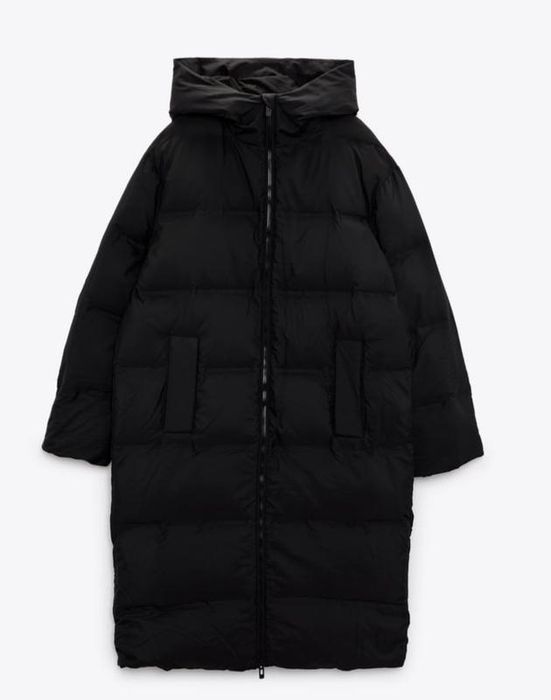 Стьобаний вітро- та водонепроникний пуховик zara