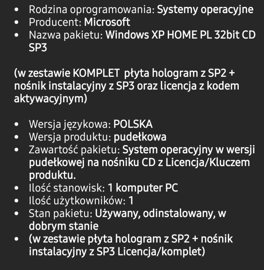 System operacyjny Windows XP Home Edition
