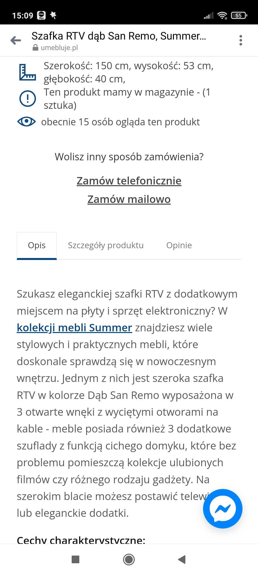 Szafka RTV Agata Meble Summer