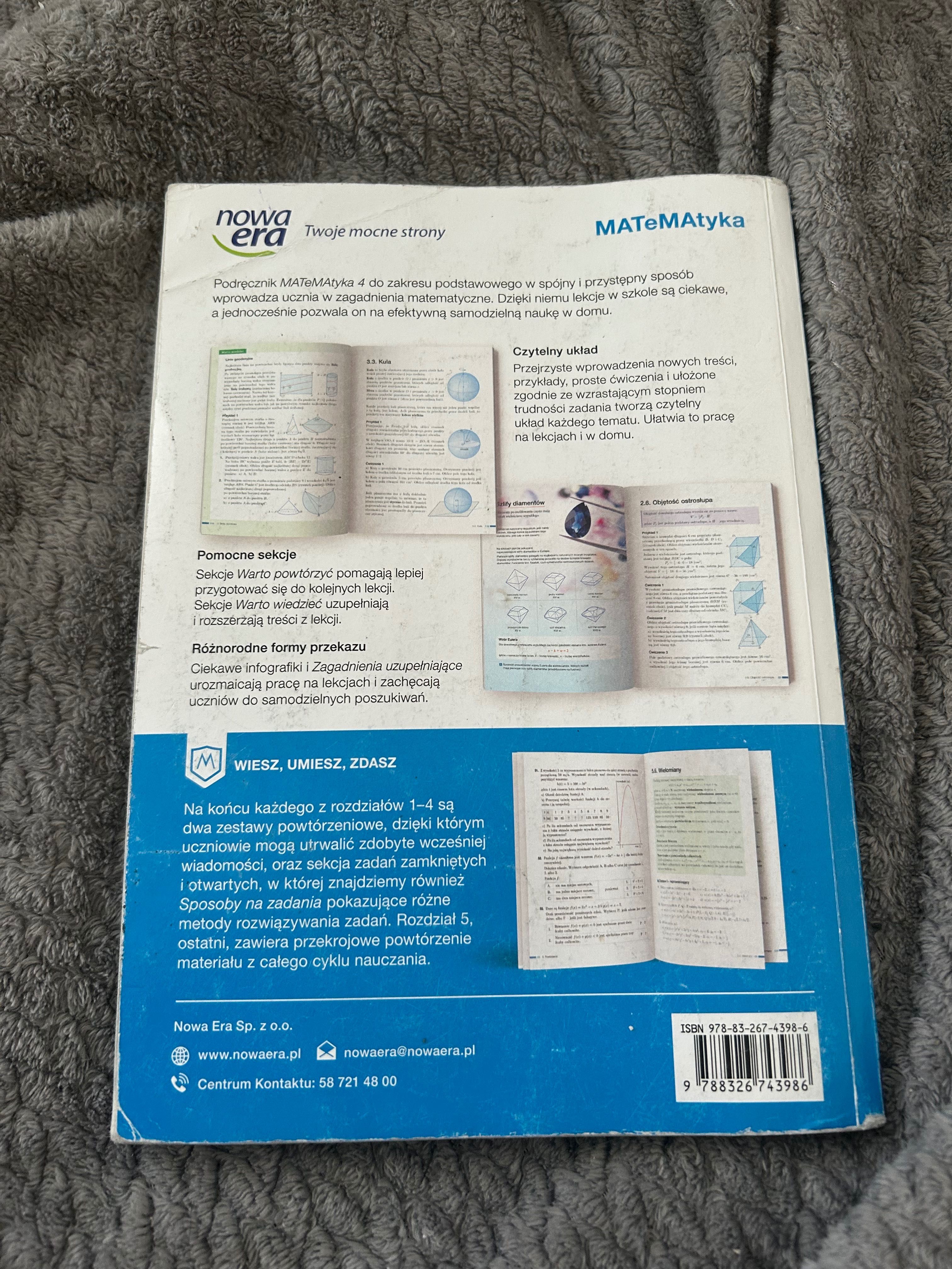 matematyka 4 podręcznik zakres podstawowy nowa era liceum technikum