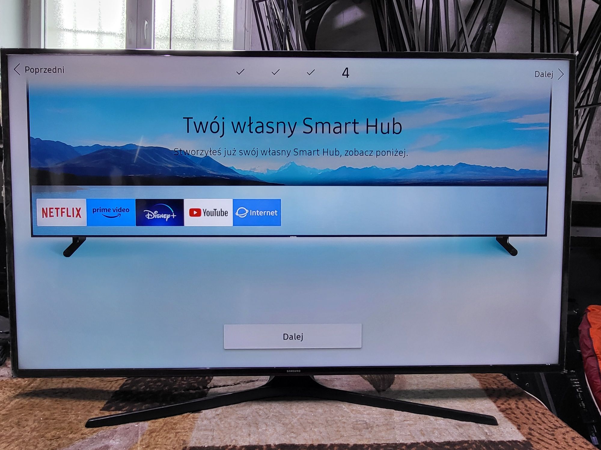 Samsung 50 4k smart tv YouTube Netflix dvbt2 hevc