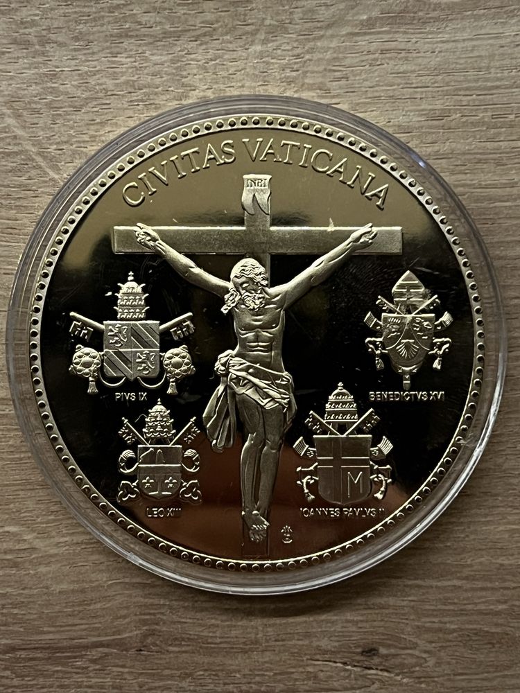 Medal Civitas Vaticana Jan Paweł II etui zloty