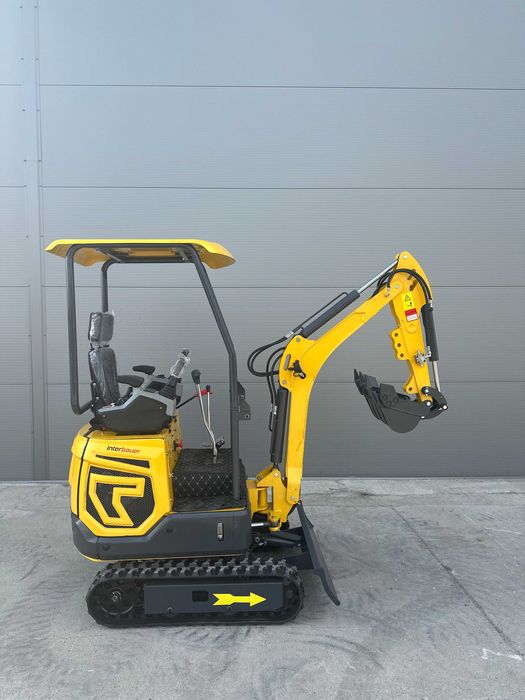 NOWA minikoparka Interbauer IB10JU 1100kg RAMIĘ SKRĘTNE JOYSTICKi