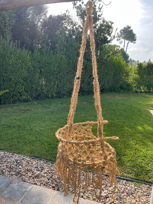 Cadeira suspensa em corda