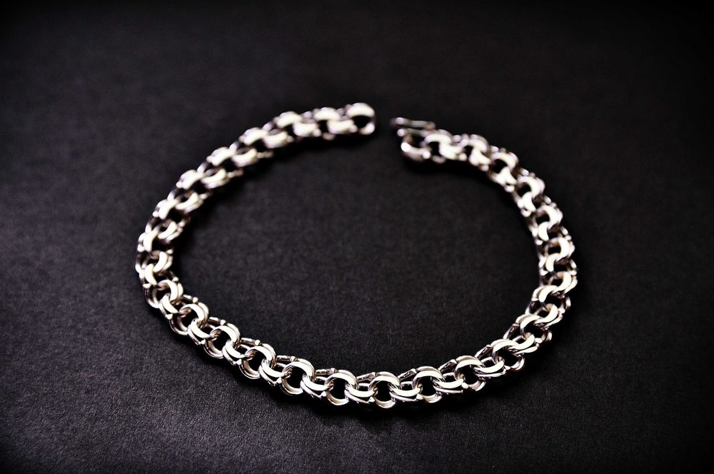 Bransoletka Garibaldi 50gr. nowa 925 srebro 21cm, 1,3cm