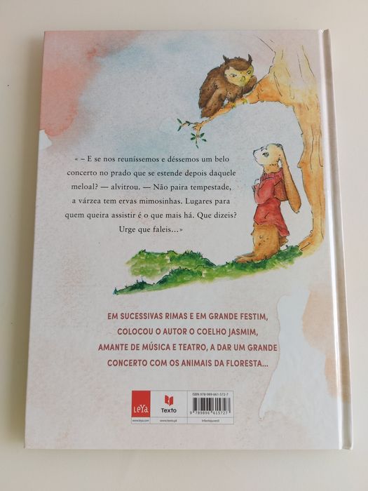 Livro "O coelho Jasmim e os três gigantes"