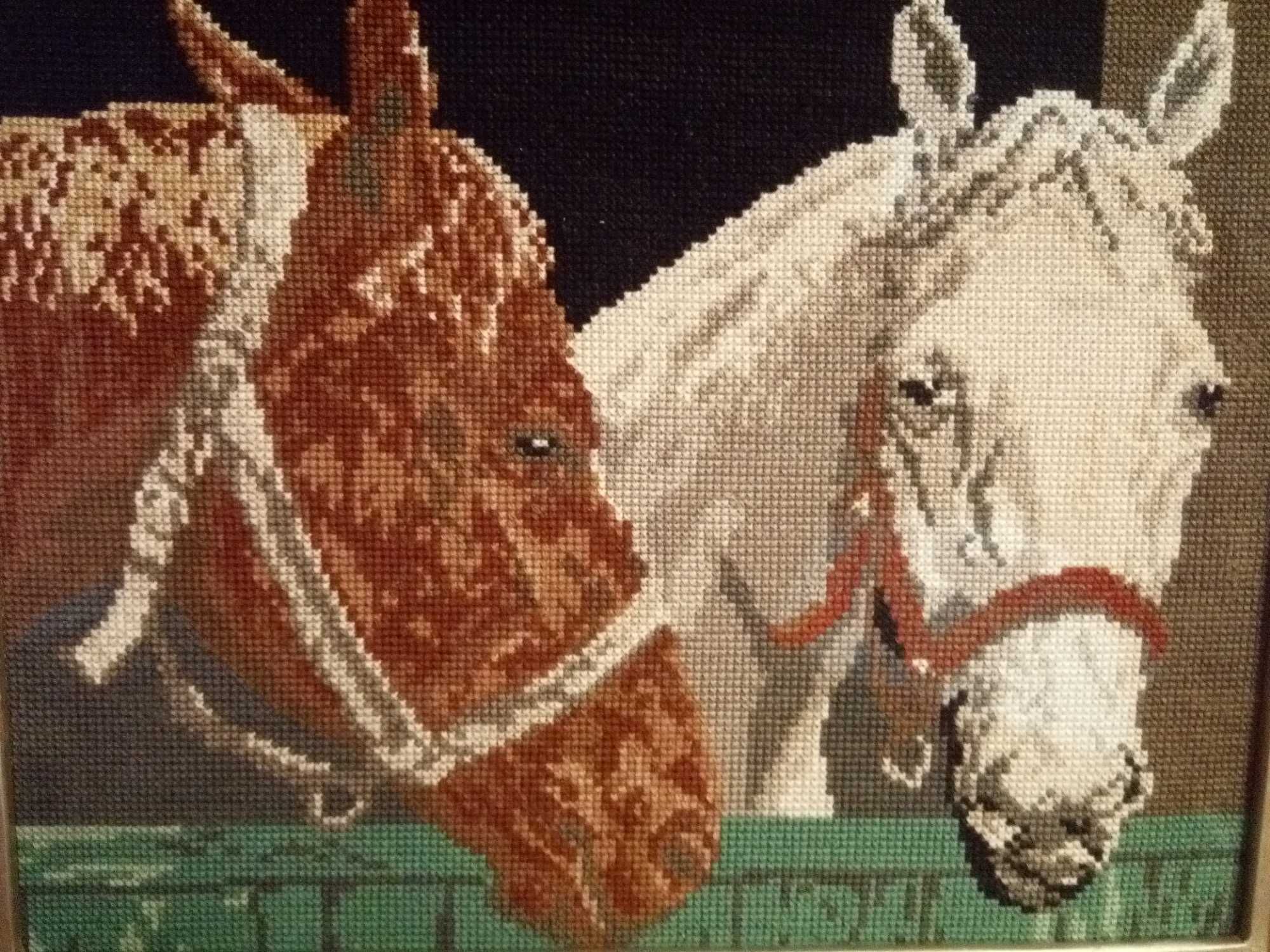 Obraz konie haft krzyżykowy