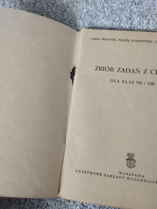 Zbiór zadań z chemii dla klasy VII i VIII Matysik Karczyński Misiuro