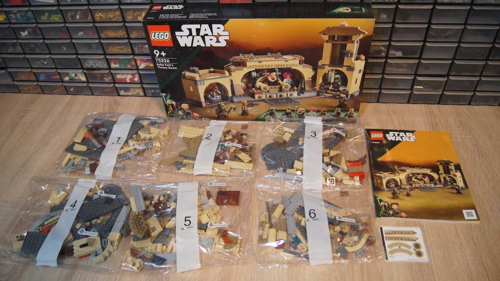 Lego Star Wars 75326 Boba Fett's Throne Room BRAK FIGUREK NOWY