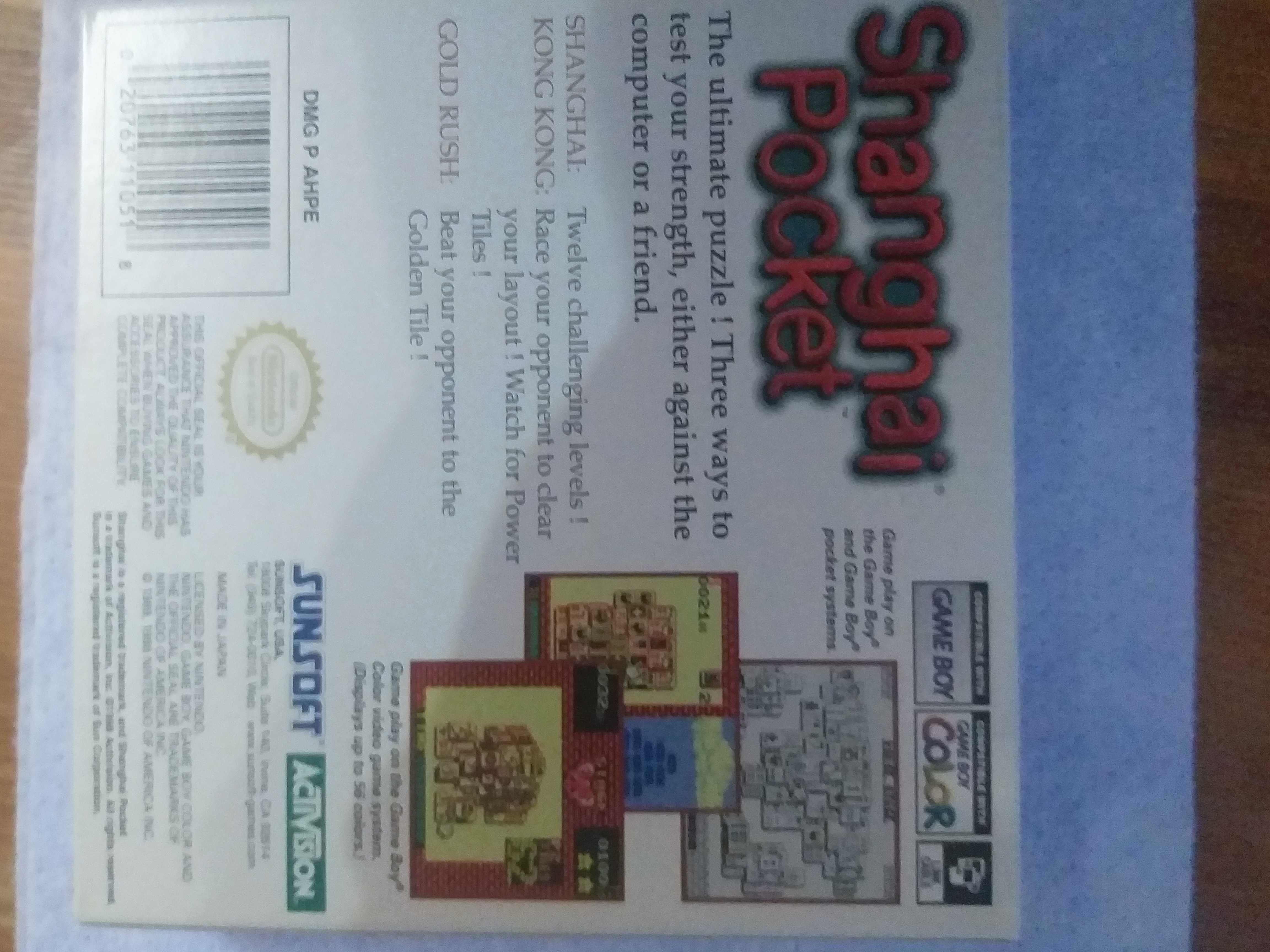 SHANGHAI POCKET na konsolę Game Boy