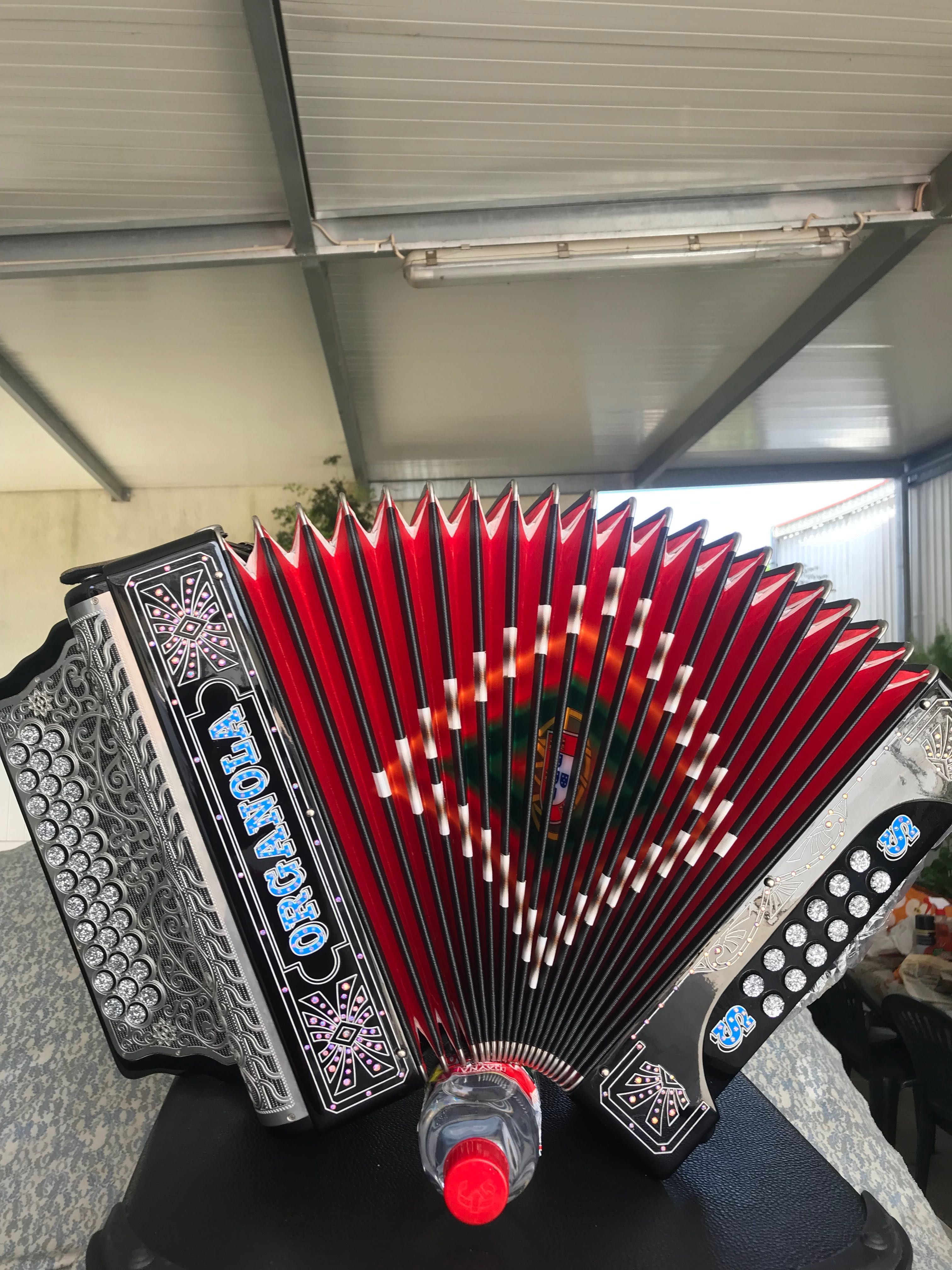 Vendo concertina semi nova em FA LA RE com música especial artesal