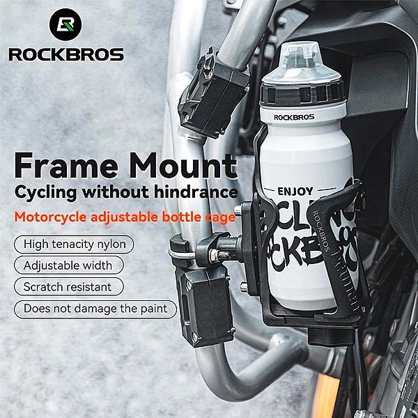 Uchwyt na bidon Rockbros na kierownicę - czarny