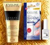 Eveline Argan&Vanilla krem do rąk + hipoalergiczna odżywka do paznokci