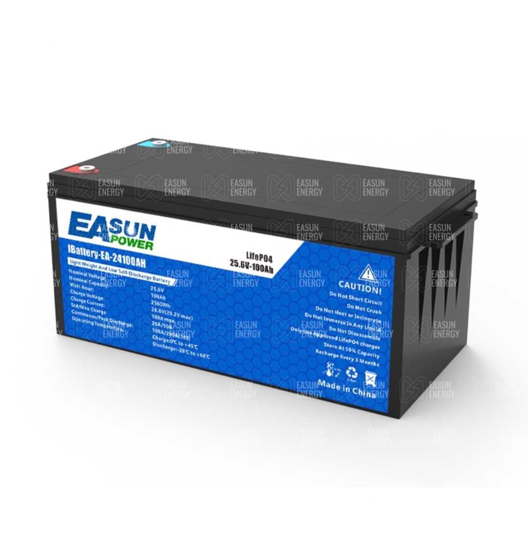 Акумулятор LiFePO4 24-100Ah 2,56 kWh EASUN (EA-24V-100AH)