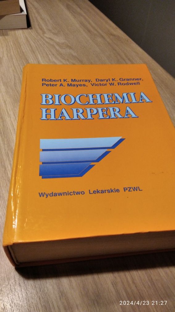 Biochemia Harpera autor Murray, Granner, Mayes, Rodwelll