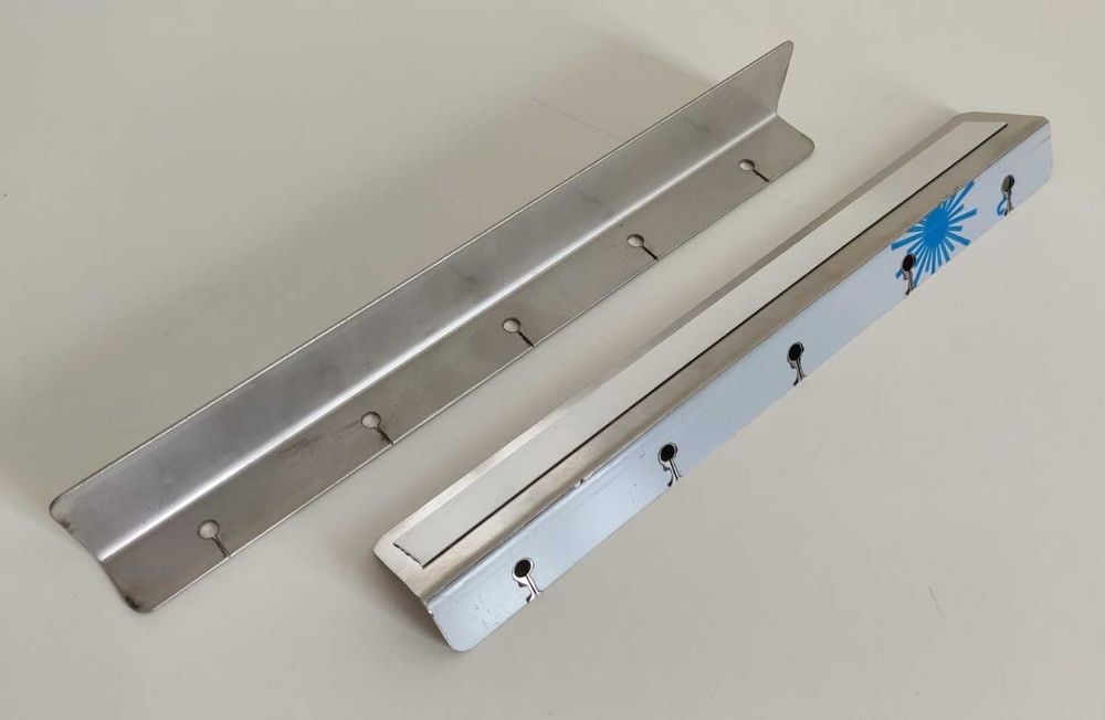 Кутник монтажний, для полиць, нержавіюча сталь, довжина 250 мм. 2 шт.