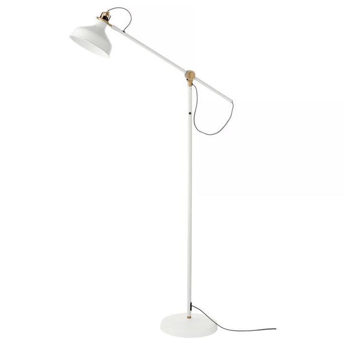 Lampa podłogowa, do czytania, kremowy