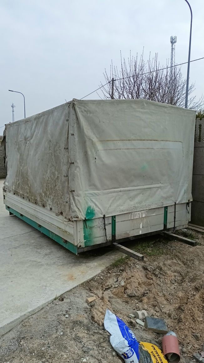 Paka skrzynia ładunkowa LT 3.7x2.2m, burty aluminiowe, plandeka