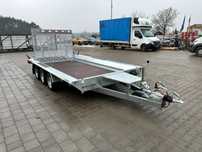 TEMARED BUILDER 4018/3 S 3500 kg  400 x 182 cm nowa przyczepa pod koparkę, minikoparkę, solidna, spawana