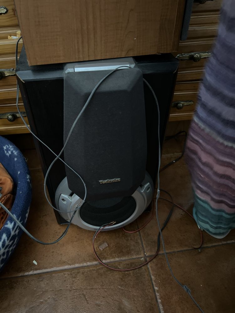 Colunas + aparelhagem technics