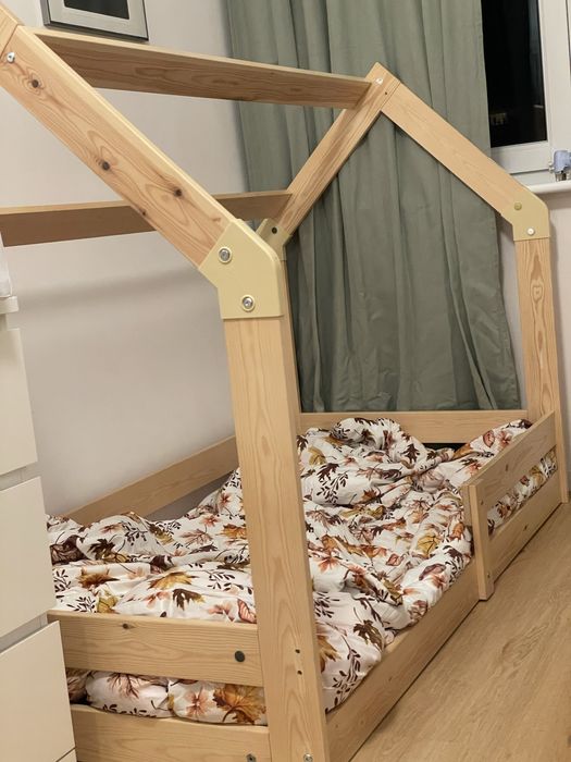 Łóżko łóżeczko dziecięce domek 160x80 do 100kg