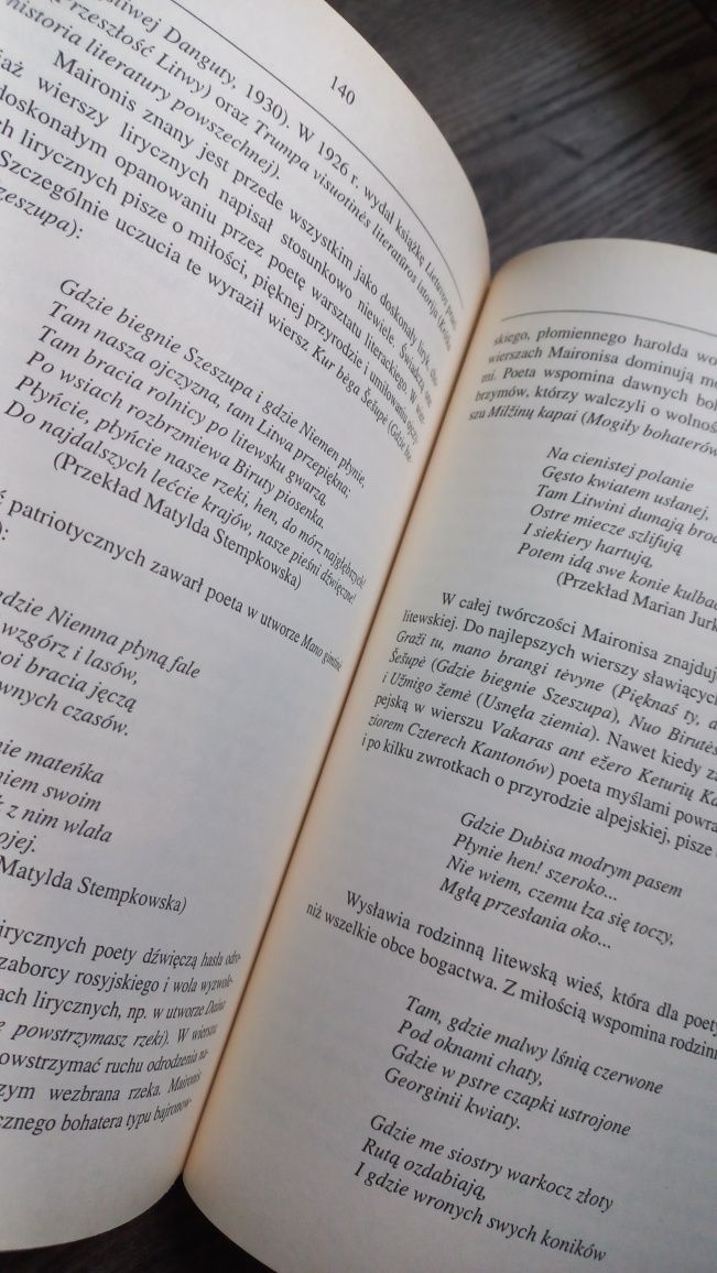 Dzieje literatury litewskiej do 1917 tom 1