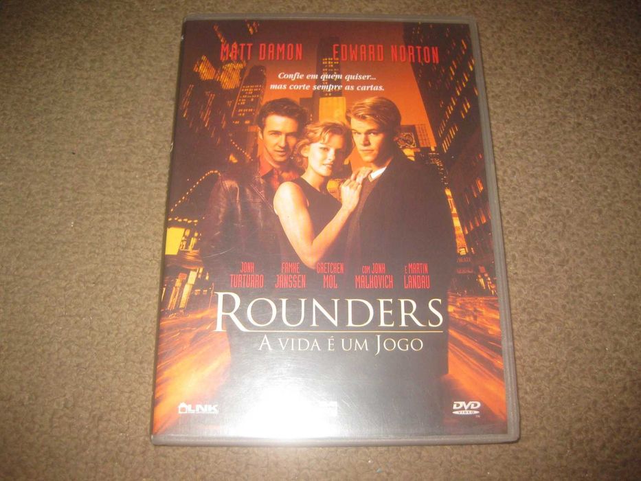 DVD "Rounders: A Vida é Um Jogo" com Matt Damon/Raro!