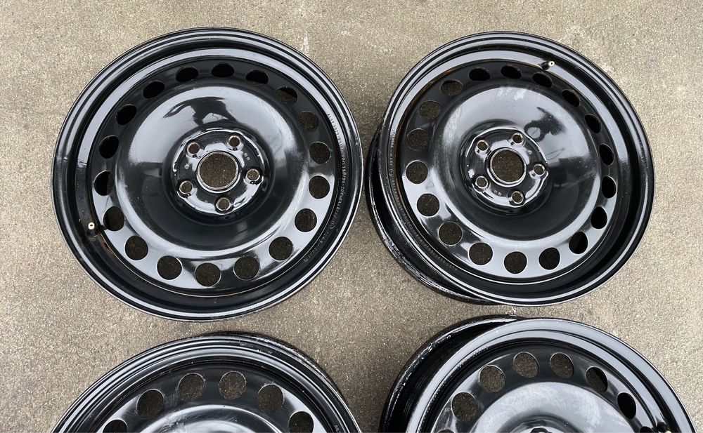 4x felgi stalowe 5x112 r17 et38 6,5J Stalowki czerne Germany 17”