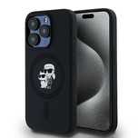 Etui Karl Lagerfeld Silicone Karl&Choupette MagSafe na iPhone 15 Pro -