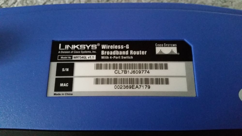 Router Linksys Wireless-G WRT54GL 2.4GHZ Łódź