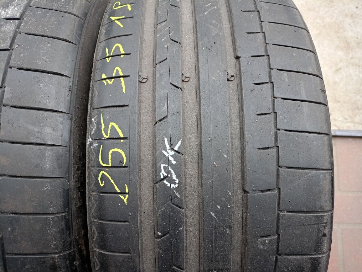 Opony letnie 255/35r19 Continental 5.5mm 410zl 2szt