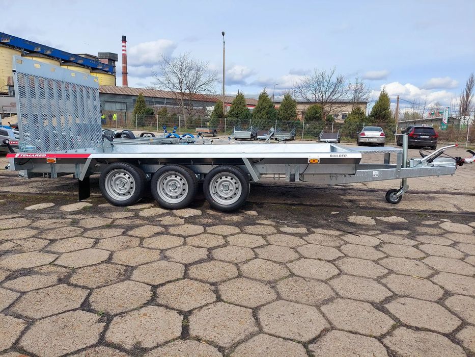 TEMARED Builder 3 4018 3,5t  Przyczepka pod minikoparkę. DMC 3,5t 2 lub 3 osie.DOSTAWA.Brzeg