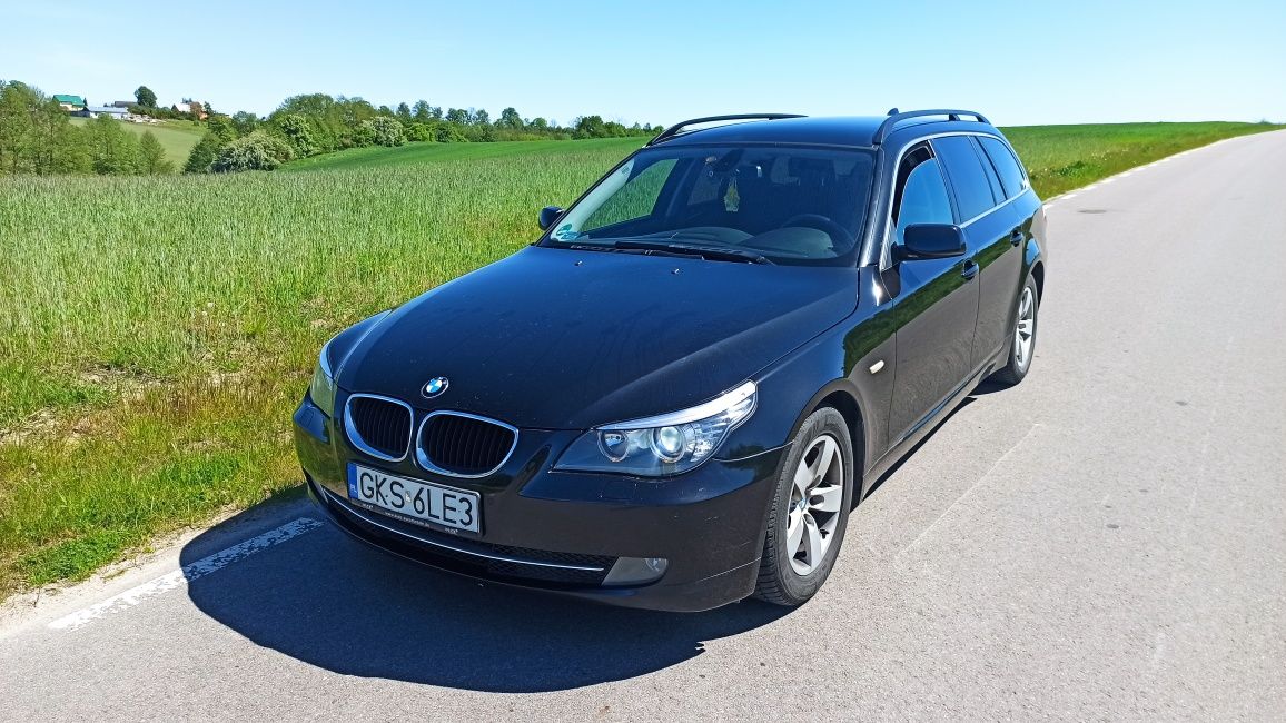 BMW E61 2.0D drugi komplet opon z felgami 7 lat właściciel.