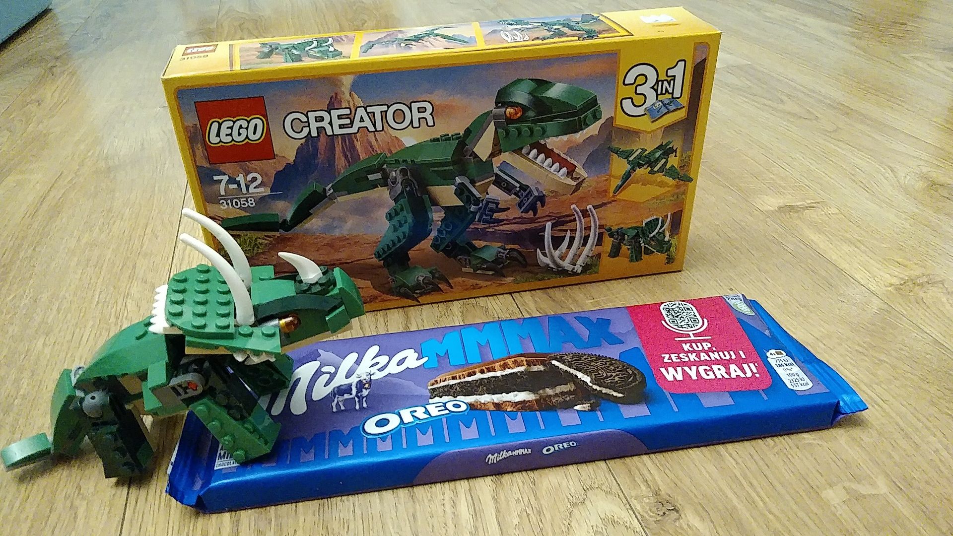 LEGO Creator 3w1 dinozaury gratis mega czekolada