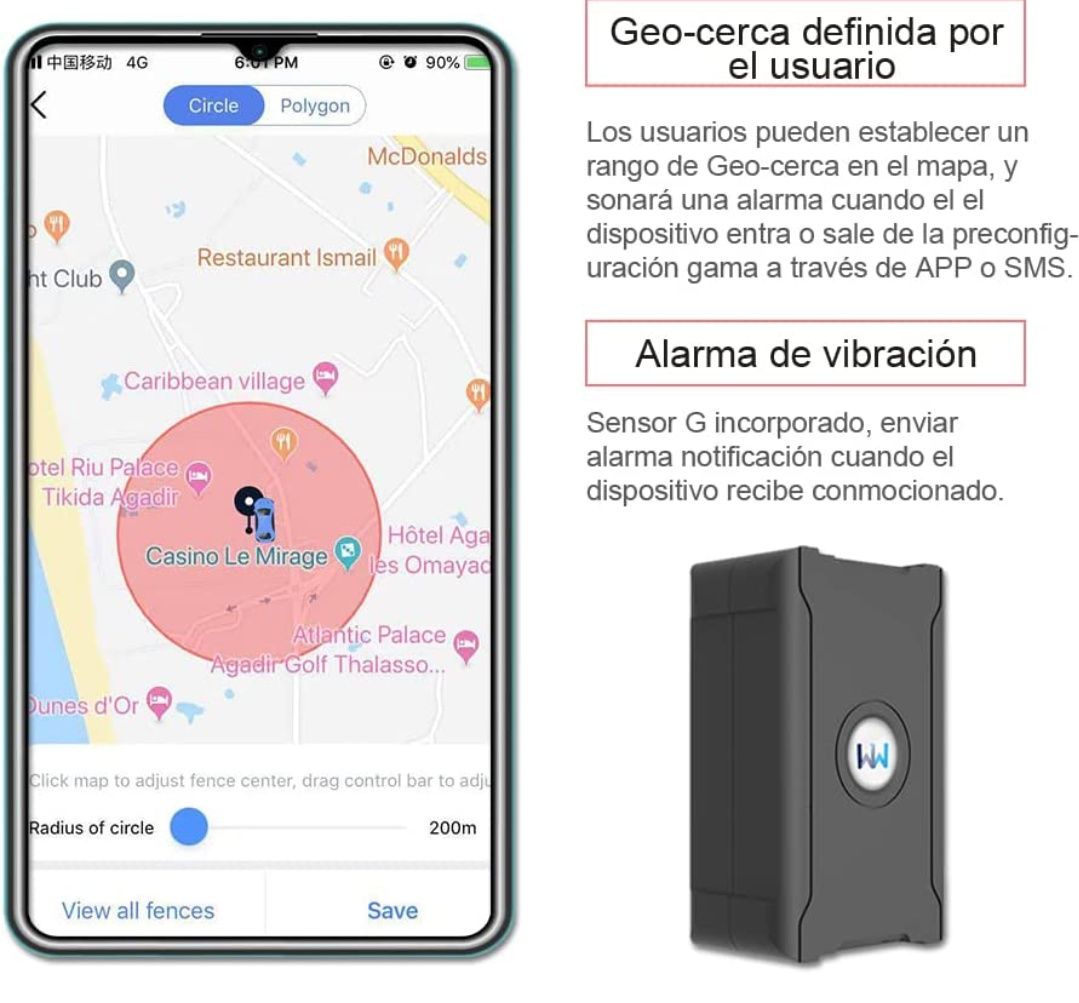 GPS rastreador multifuncional