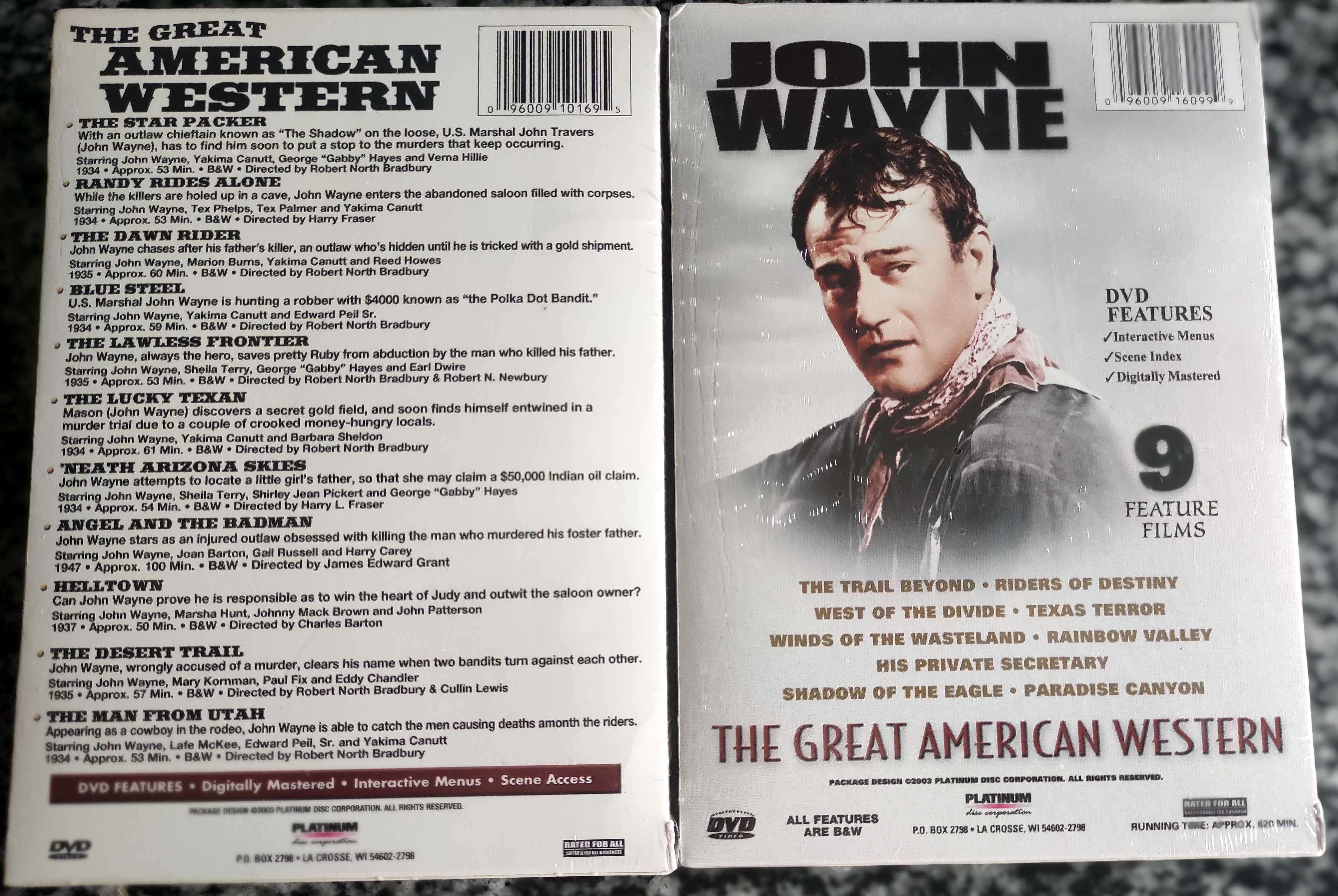 The Great American Western – John Wayne – 2 Cx e 4 DVD´s