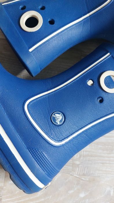 Fajne niebieskie kalosze Crocs j.nowe
