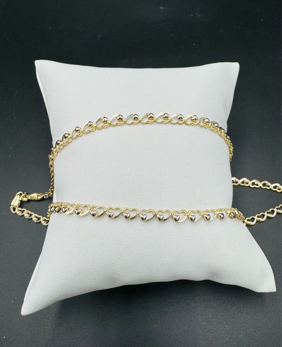 Nowy zloty lancuszek proba 585 waga 4,57g dl 44cm