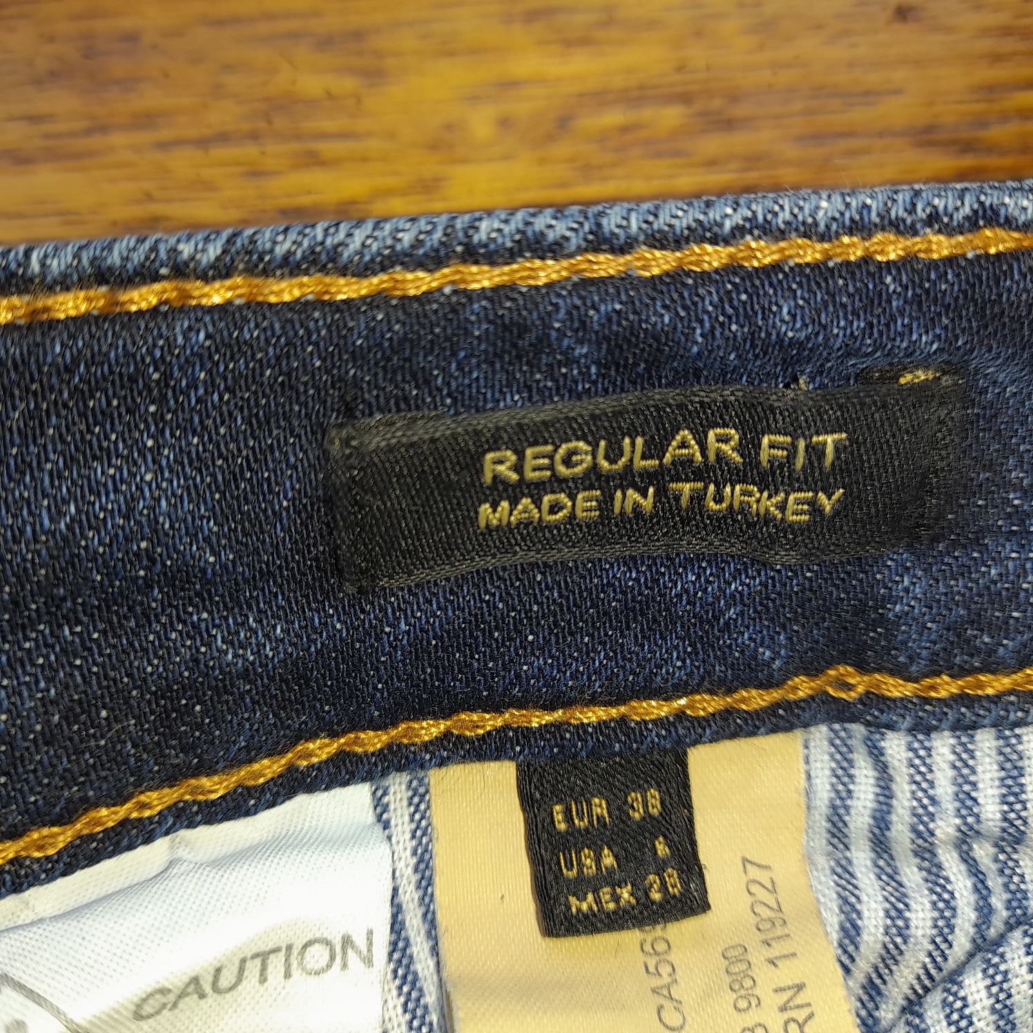 Calça ganga azul escuro regular fit Massimo Dutti - como novas