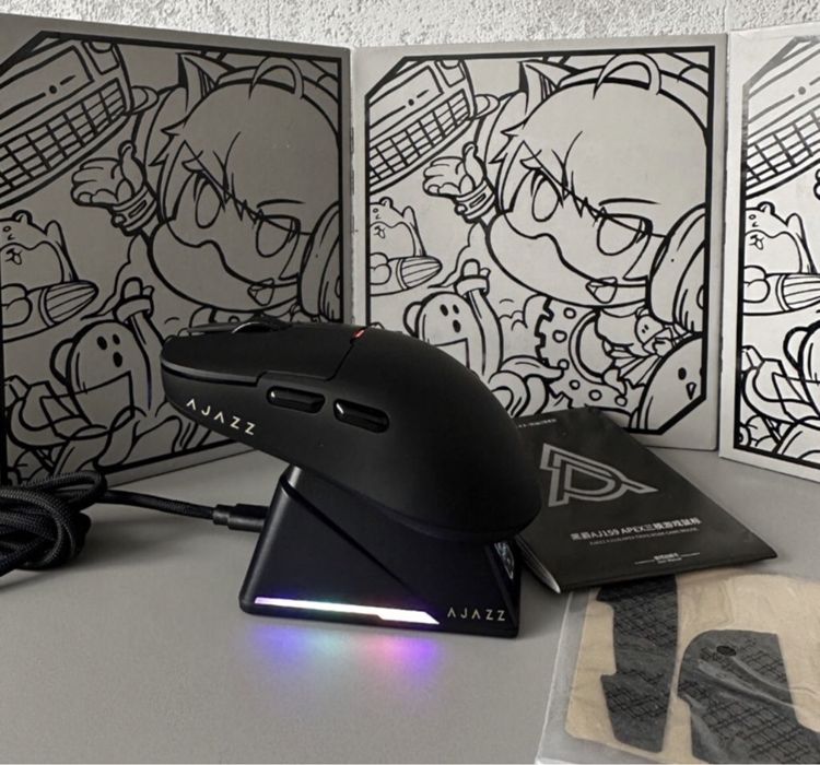 Нова бездротова ігрова мишка AJAZX AJ159 APEX. Игровая бездотовая мышк