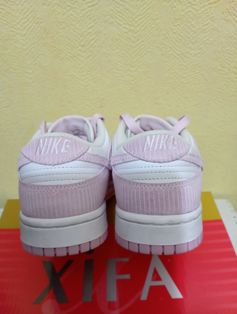 Женские кроссовки Nike Dunk Low Pink Corduroy, новые,  100% оригинал