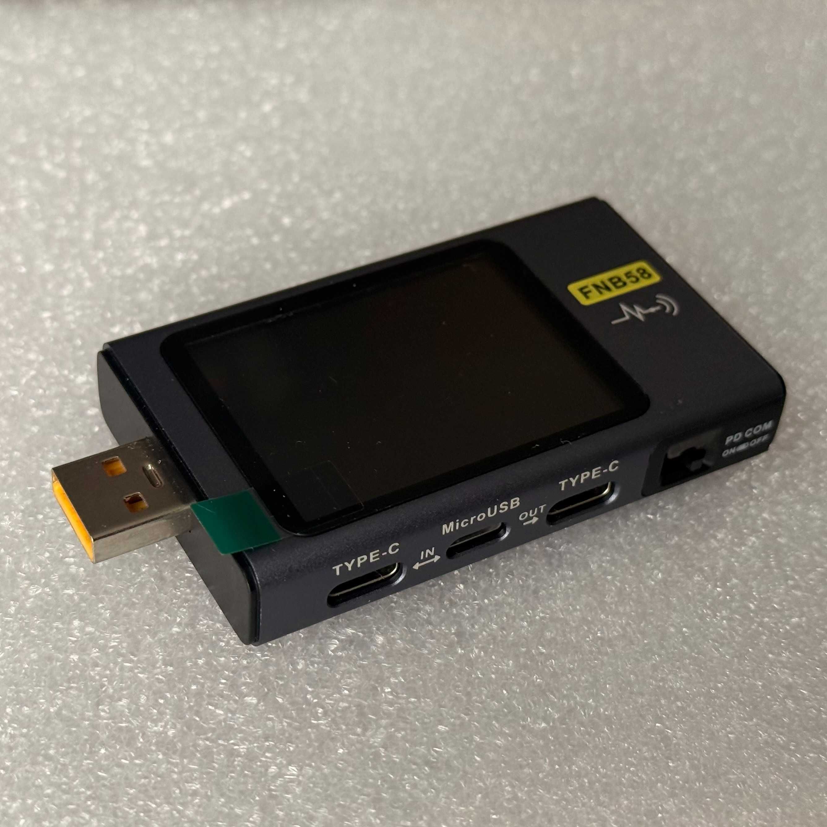 Fnirsi FNB58 z bluetooth miernik tester portu USB oraz przewodu