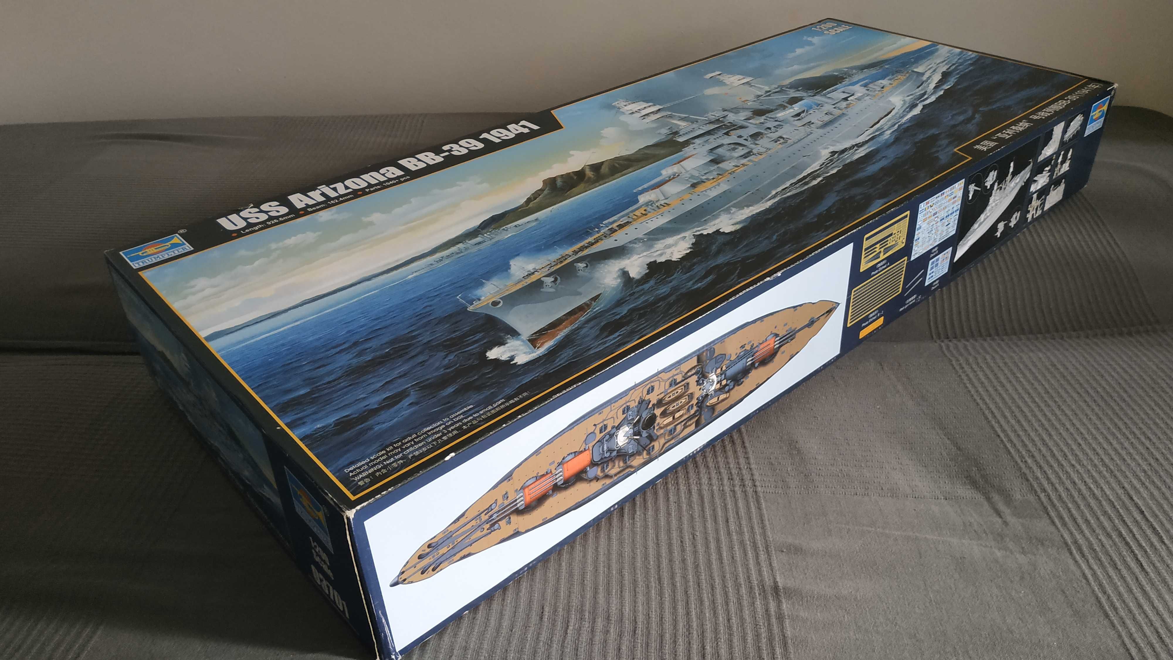 Model statku USS Arizona BB - 39 1941