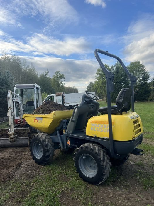 Wacker Neuson 1001 wozidlo budowlane 1tona wysoki wysyp hydrostat